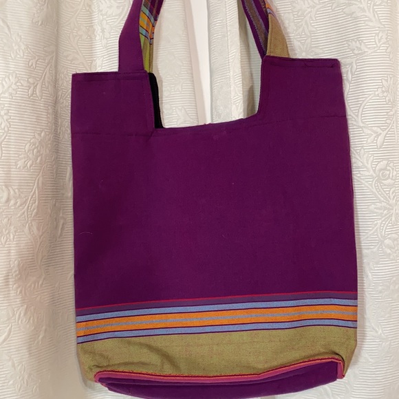LN purple boho shoulder bag - Picture 3 of 5